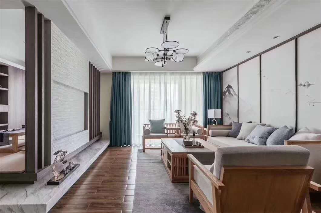 佛山市綠地&middot;拾野川現(xiàn)代簡(jiǎn)約風(fēng)格三居室裝修案例